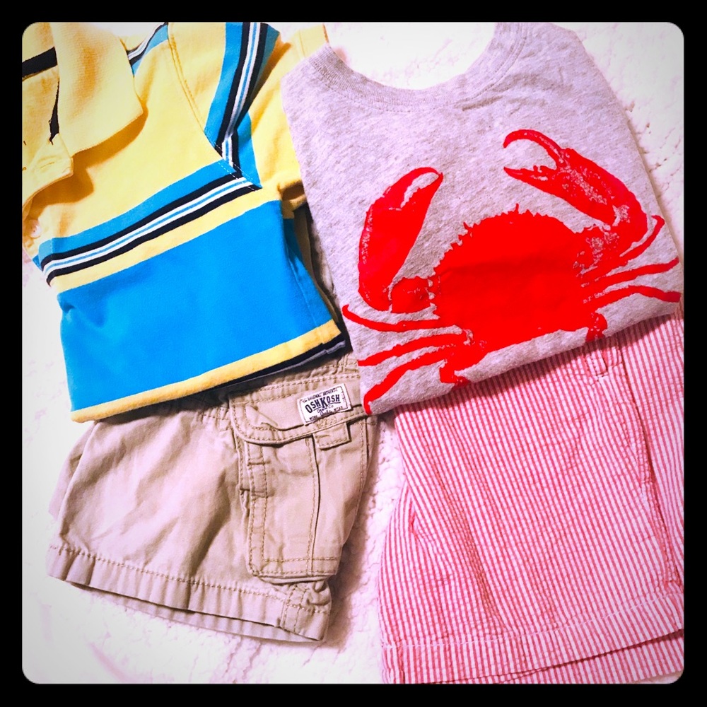 4T Boys Bundle Shirts & Shorts